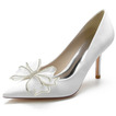 Svadobné topánky na vysokom podpätku, svadobné sandále na vysokom podpätku, saténové svadobné topánky pre družičku